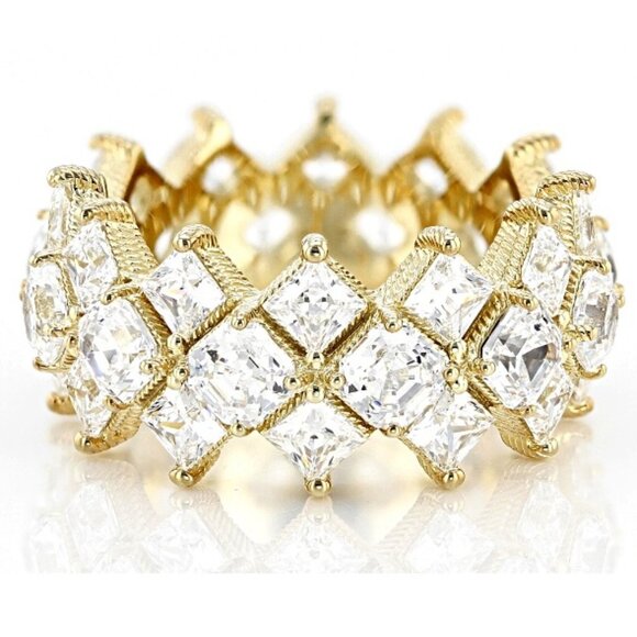 NEW Judith Ripka 925 11.80ctw Asscher Cut Bella Luce Diamond Simulant